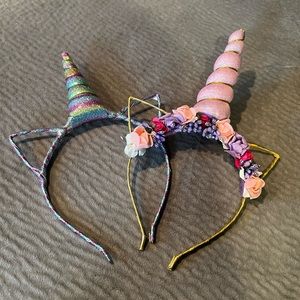 Cat ears with unicorn horn